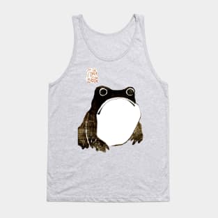 Sad Portly Japanese Frog Toad Tank Top